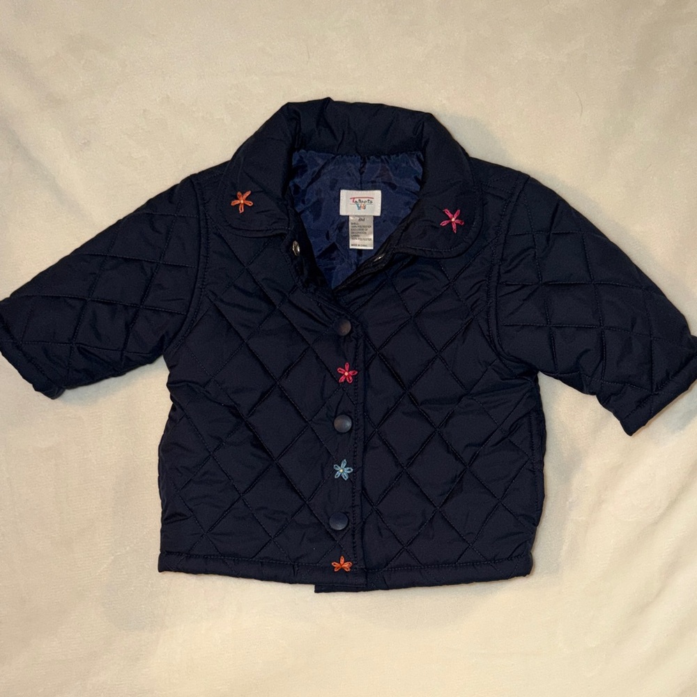 NWOT Talbots Kids Navy Quilted Puffer Jacket